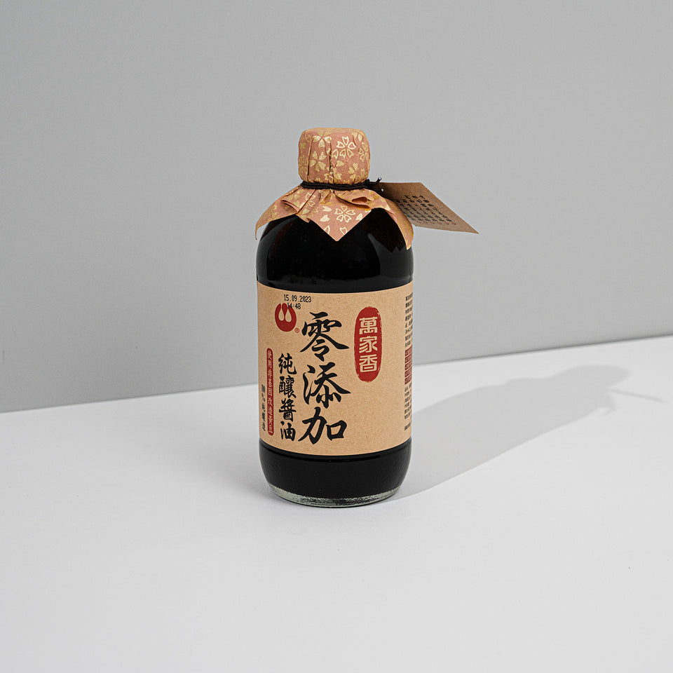 Man Ka Heung Soy Sauce (Sugar Free) 萬家香零添加純釀醬油（無糖豉油）450ml